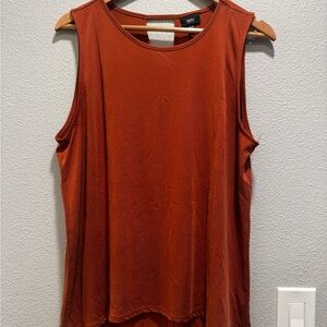Stylish Burnt Orange Sleeveless Top